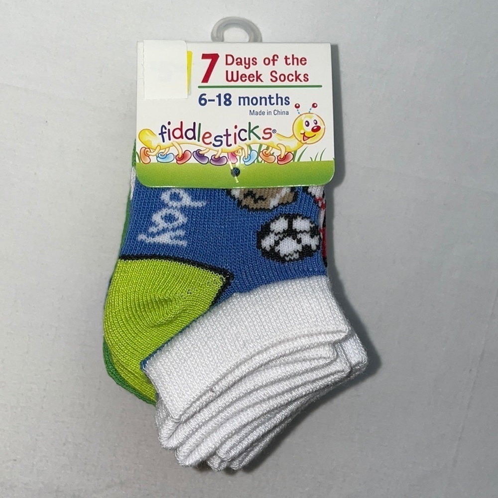 New Kids 7 Days of the Week Socks 6 - 18 Months